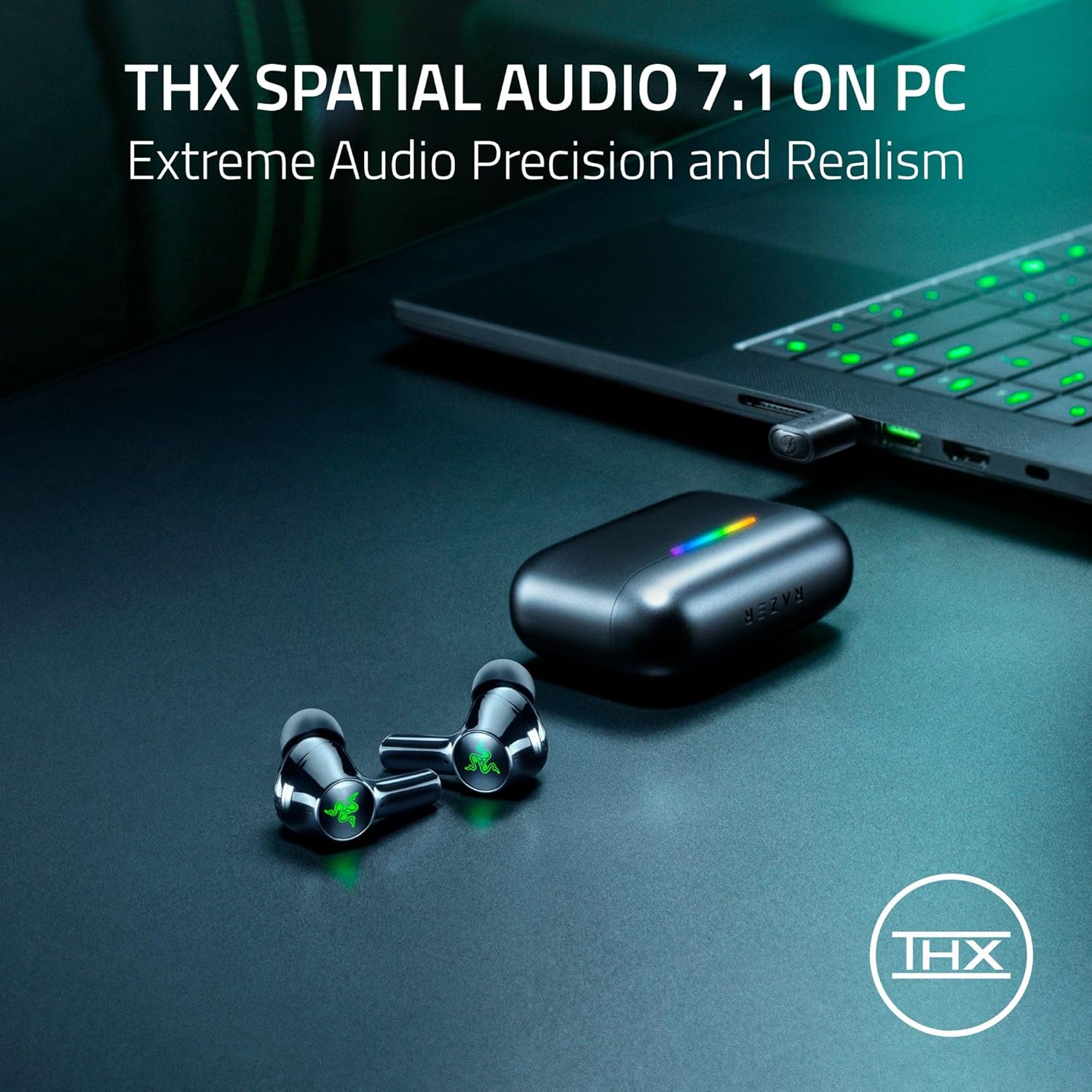 Razer Hammerhead V3 HyperSpeed Wireless Multi-Platform ANC Gaming Earb