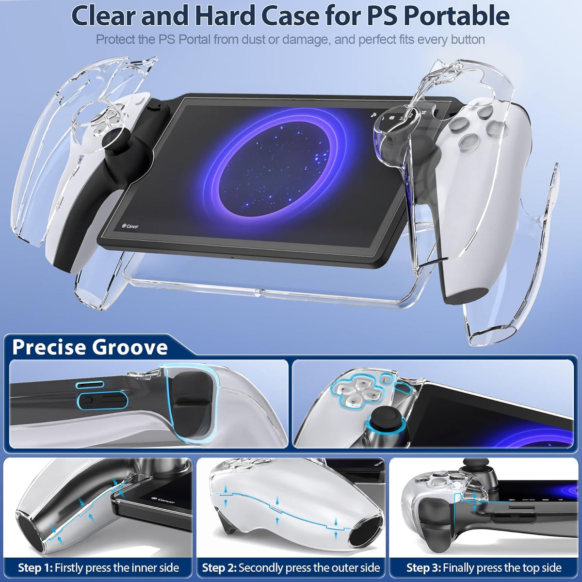 Tokluck 10-in-1 Accessories Set for Playstation Portal (Black) (NG-P5362)