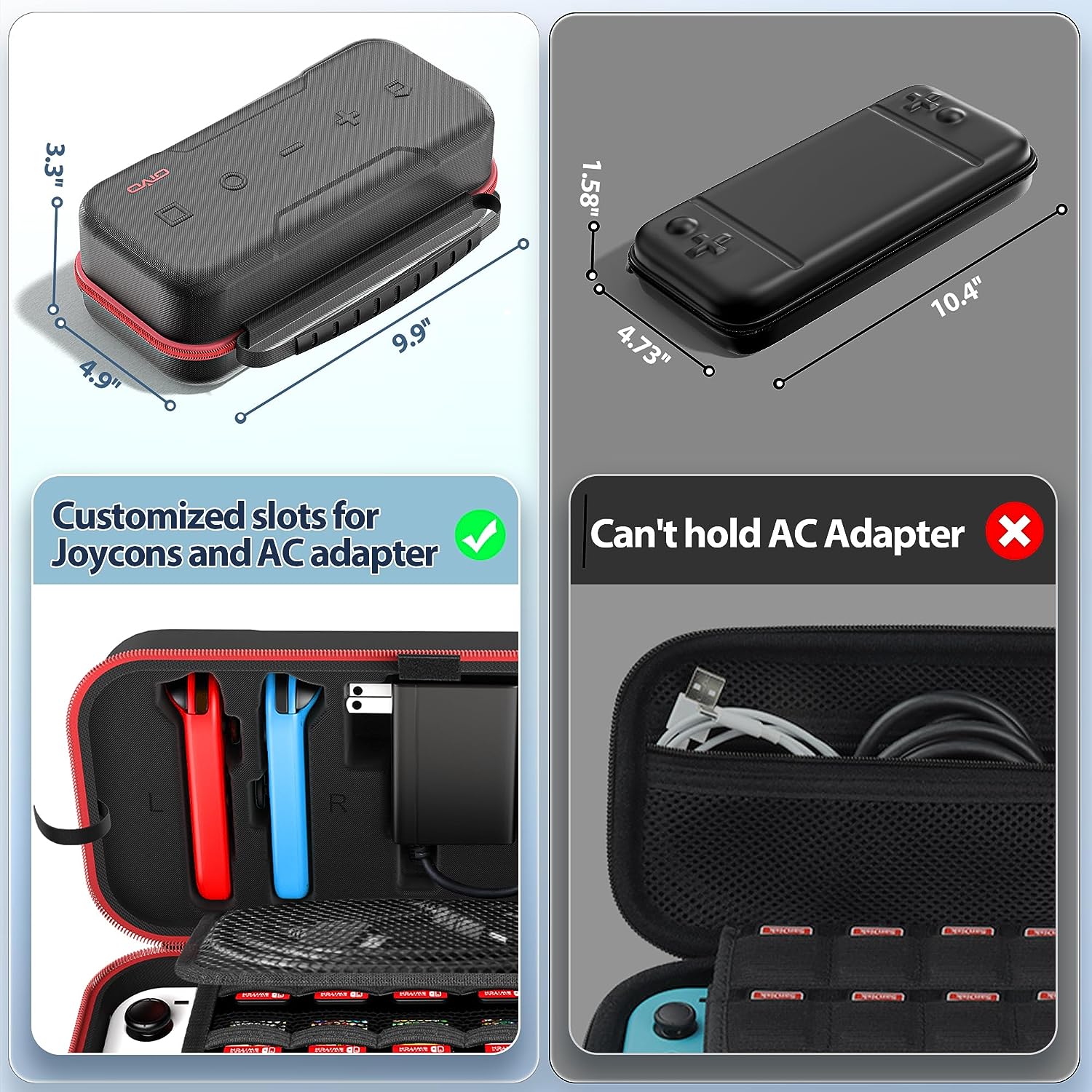 NSW OIVO Carry Case For N-Switch / N-Switch OLED (RED) (IV-SW188X-US)