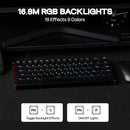 Ajazz ALUX68 Plus RGB Wired 68-Keys Aluminum CNC Case Hot-Swappable Mechanical Keyboard (Black)