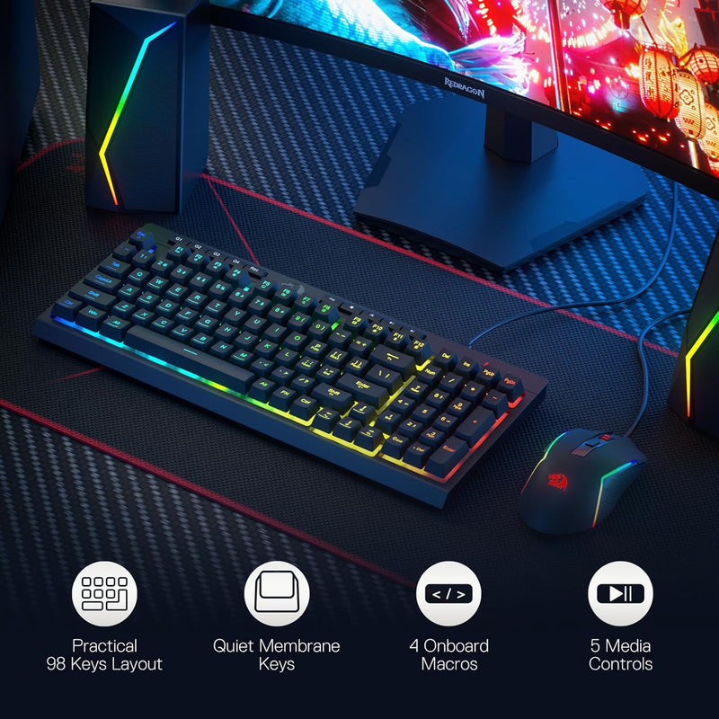 Redragon S141 Rylo Keyboard & Mouse Combo