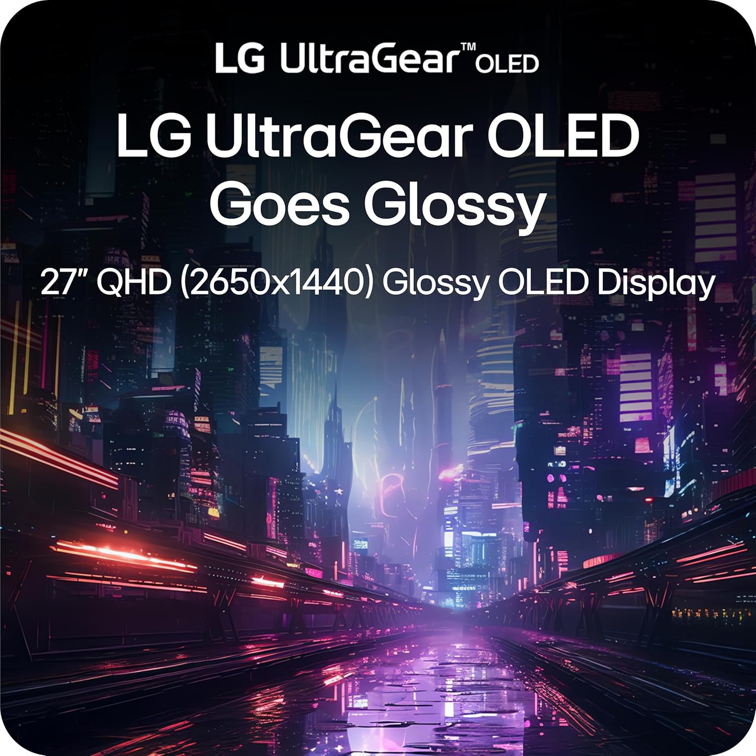 LG UltraGear 27GX704A-B 27" OLED (2560x1440) QHD 240Hz 0.03MS GTG Gaming Monitor with Tilt, Height, Swivel & Pivot Adjustment
