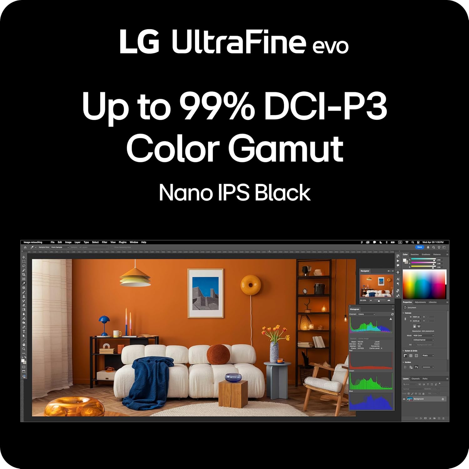 LG UltraFine 40U990A-W 5K2K 40" WUHD (5120x2160) 120Hz 5ms GtG Nano IPS Gaming Monitor with Thunderbolt 5 PD 96W and Height, Tilt & Swivel Adjustment (White)