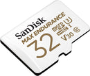 Sandisk Max Endurance 32GB MICROSDHC Card With Adapter For Dash Cams & Home Security Cameras
