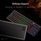 Tecware Spectre 96 RGB Tri-Mode 96-Key Gasket Mounted Mechanical Keyboard with Customizable LCD Display & Volume Knob (Black)