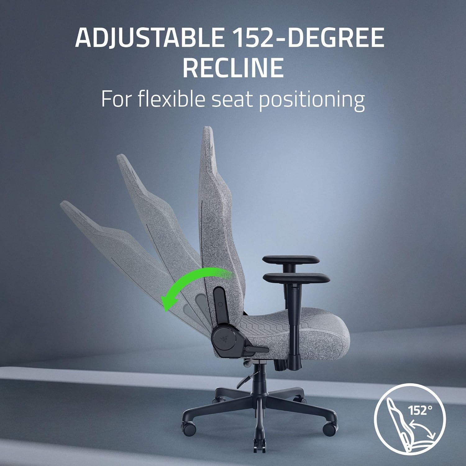 Razer Iskur V2 X Fabric Essential Gaming Chair with Built-in Lumbar Support