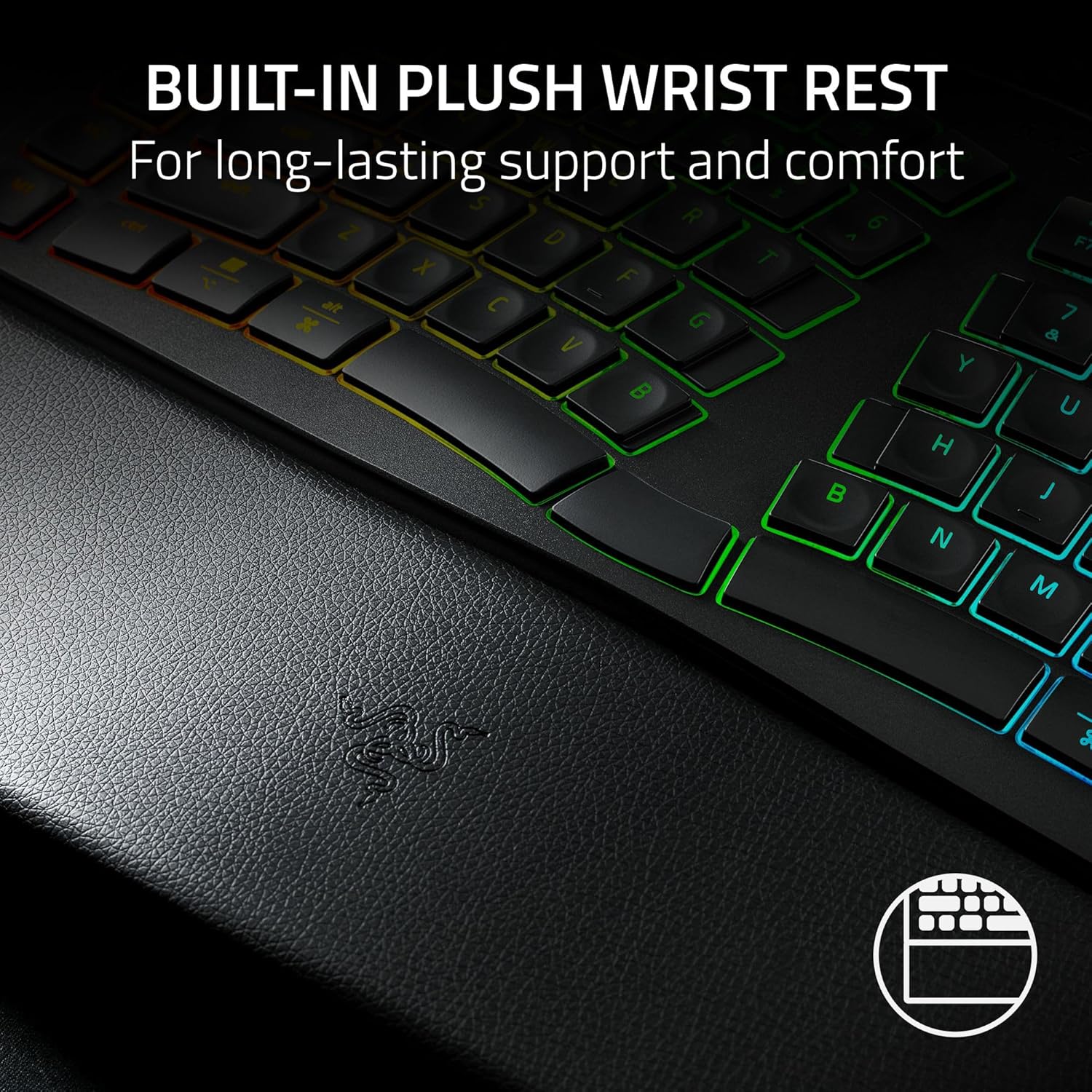 Razer Pro Type Ergo Wireless Split Ergonomic RGB Keyboard (Black)