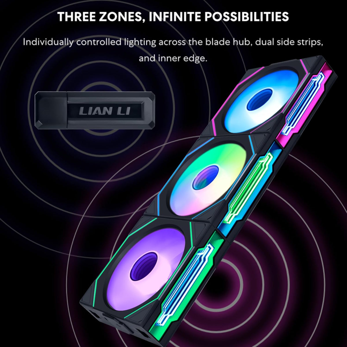 Lian Li Uni Fan SL-INF Wireless 120mm ARGB Fan - Triple Pack | DataBlitz