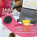 Jabra Speak2 55 Portable USB & Wireless Bluetooth Speakerphone - Microsoft Teams Certified