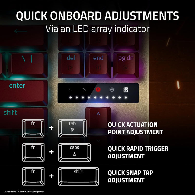 Razer Huntsman V3 Pro Tenkeyless Analog Optical Esports Keyboard (Counter-Strike 2 Ed.)