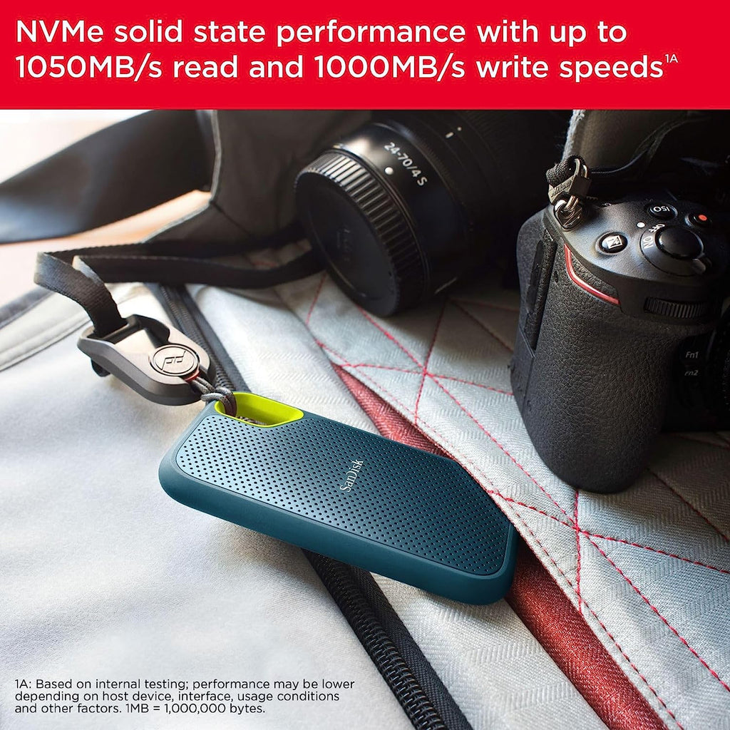 Sandisk Extreme 2TB USB-C USB 3.2 Gen 2 Up To 1050MB/S Portable SSD V2 ...