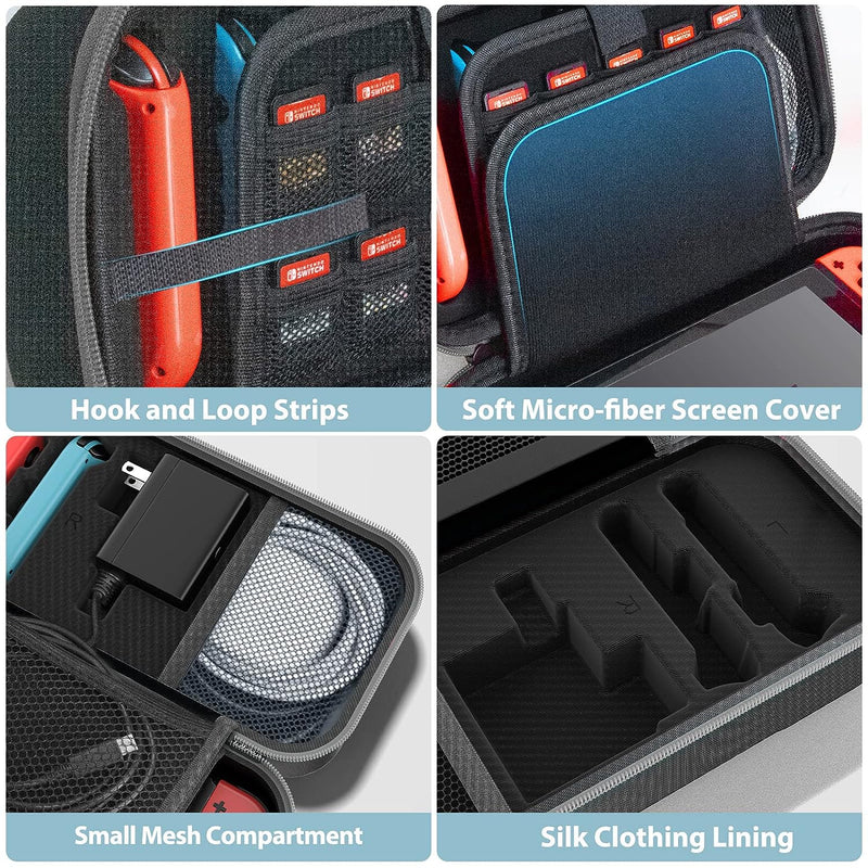 NSW Oivo Carry Case For N-Switch / N-Switch Oled (Gray) (IV-SW188)
