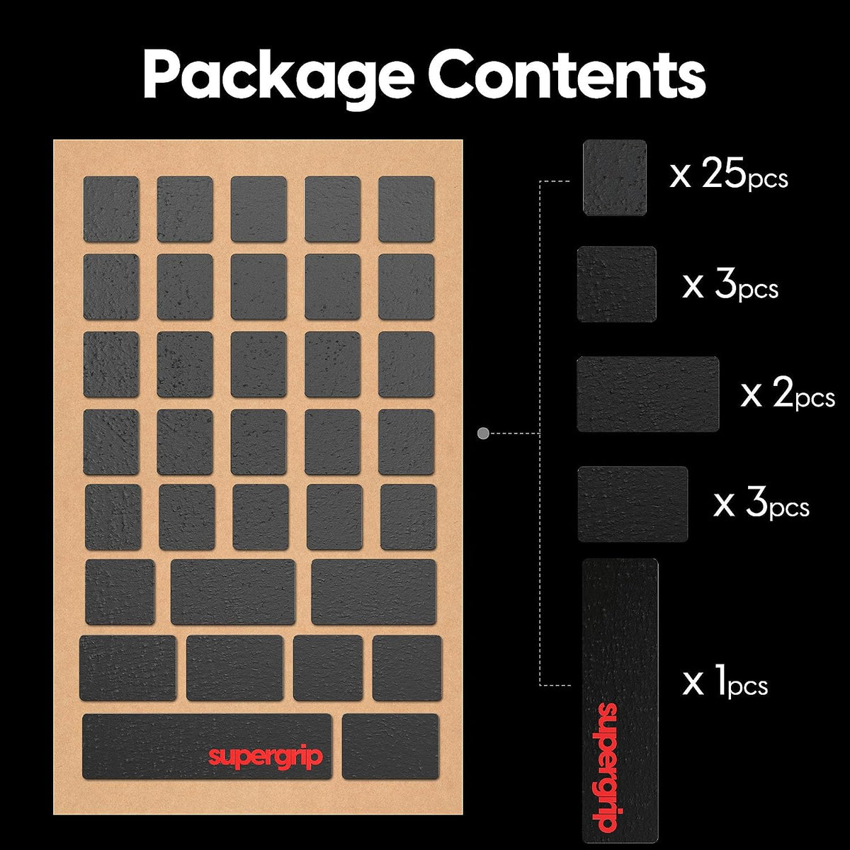 Pulsar Supergrip Universal Grip Tape Pre-Cut Sheet For Keyboard (SGDIY4)