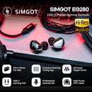SIMGOT EG280 1DD + 1 Planar HiFi In-Ear Monitor for Gaming (Black)