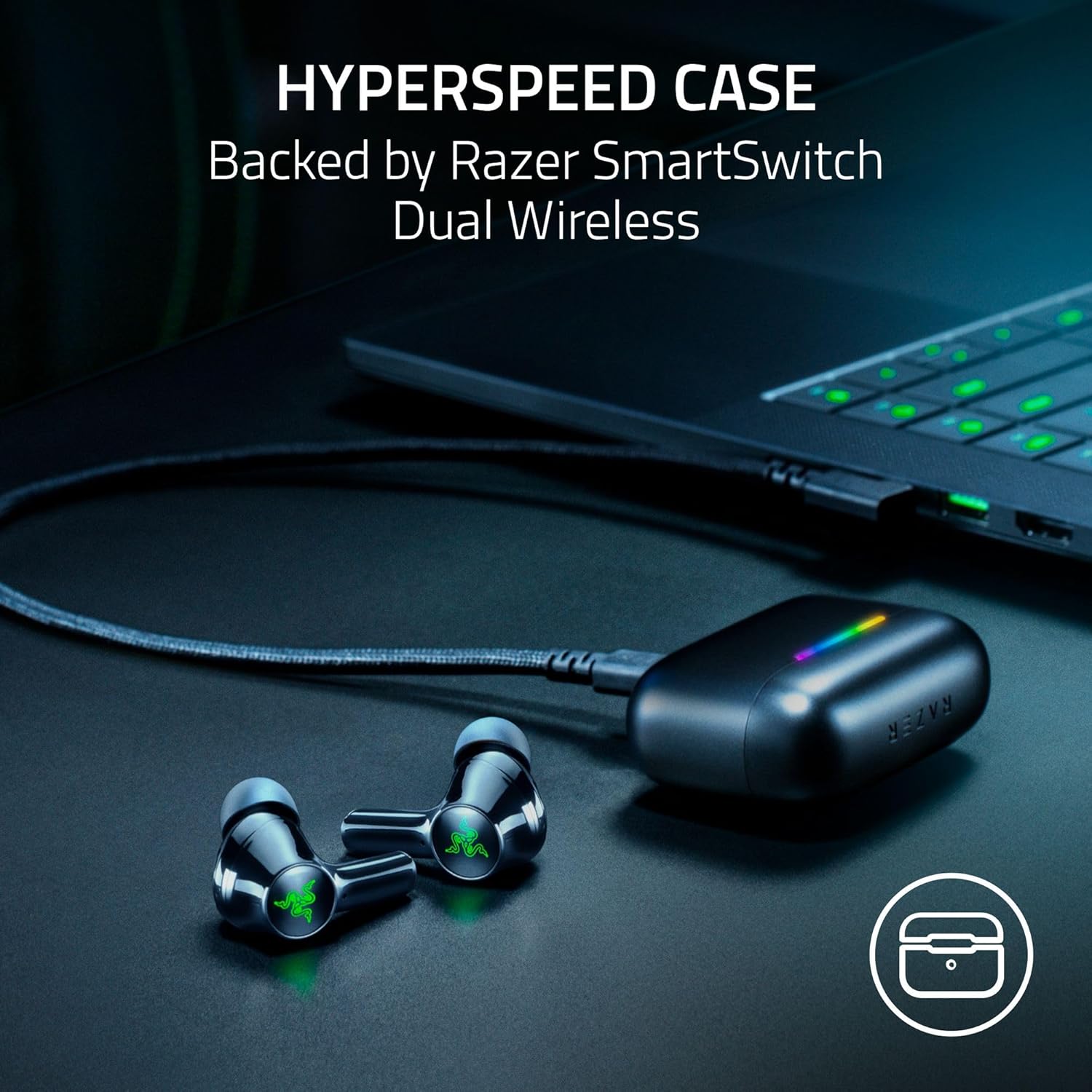Razer Hammerhead V3 X HyperSpeed Wireless Multi-Platform Gaming Earbud