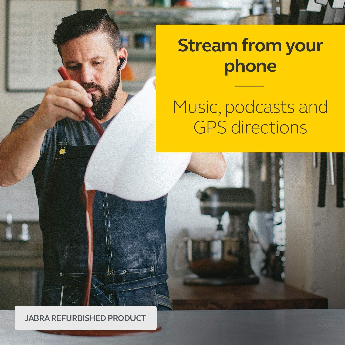 Jabra Talk 45 Mono Bluetooth Ear Hook Headset With 2 Noise-Cancelling Mirophones + Car Charger (Black)