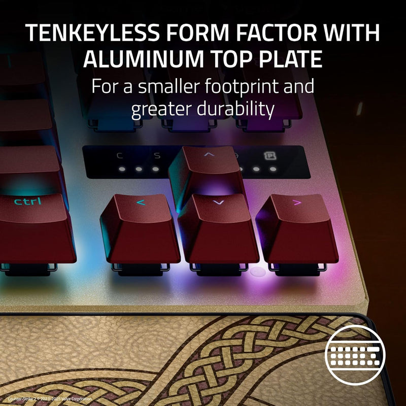 Razer Huntsman V3 Pro Tenkeyless Analog Optical Esports Keyboard (Counter-Strike 2 Ed.)