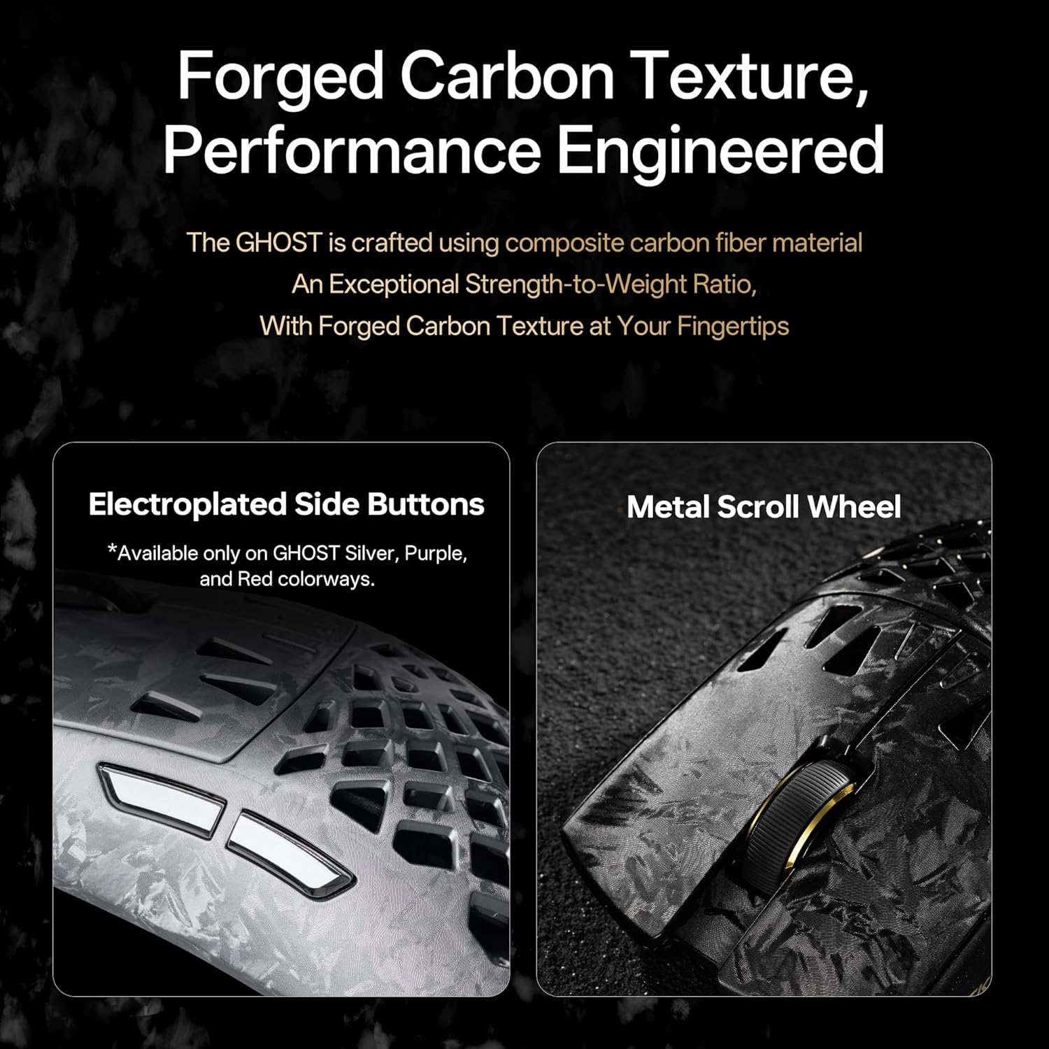 ATK Blazing Sky Ghost Extreme Series CarbonFiber Skeleton Gaming Mouse