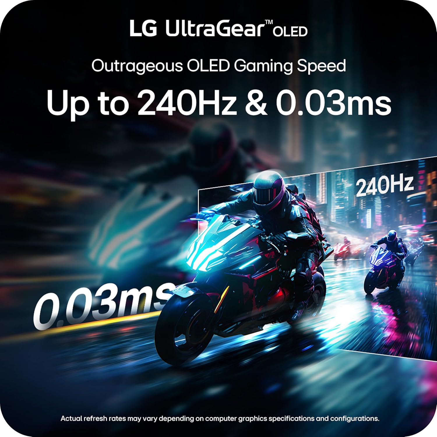 LG UltraGear 27GX704A-B 27" OLED (2560x1440) QHD 240Hz 0.03MS GTG Gaming Monitor with Tilt, Height, Swivel & Pivot Adjustment