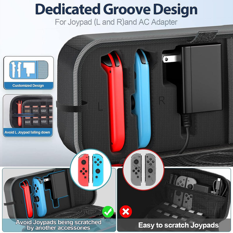 NSW Oivo Carry Case For N-Switch / N-Switch Oled (Gray) (IV-SW188)
