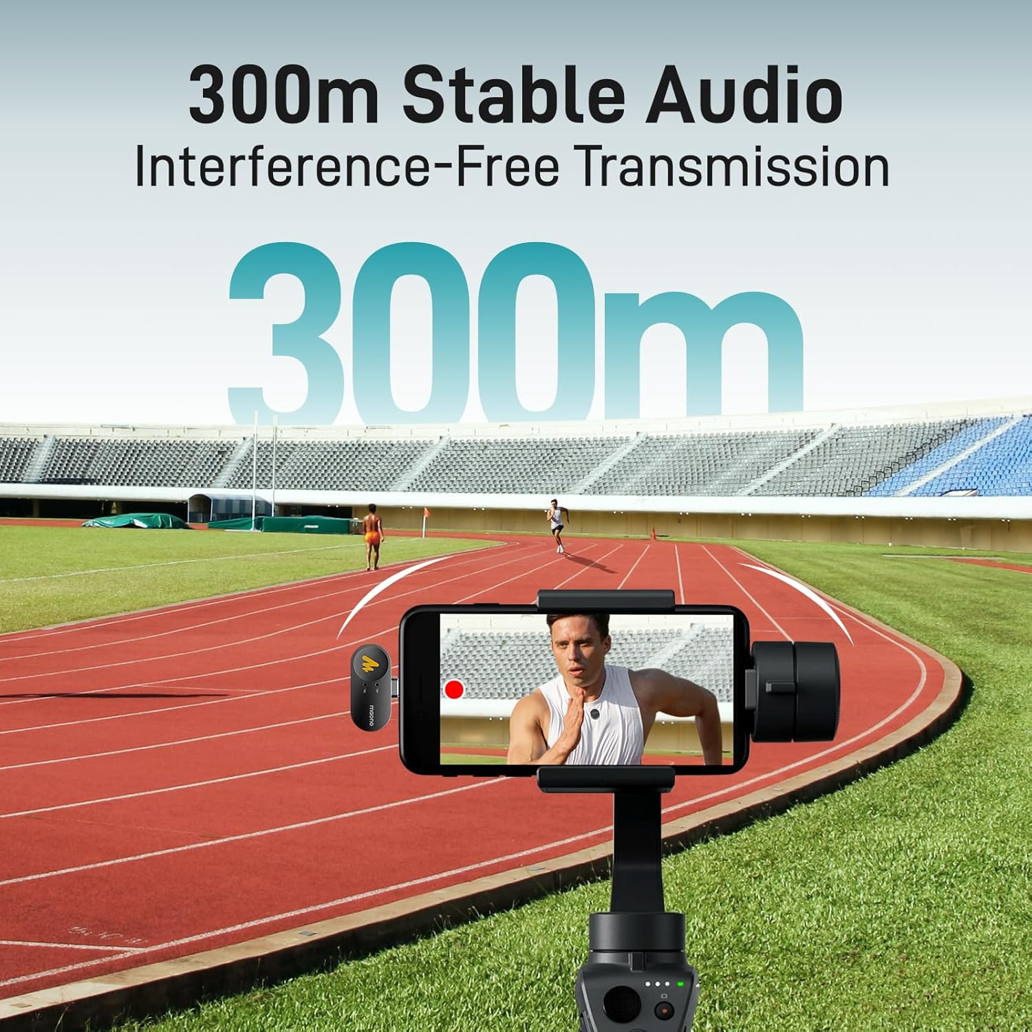 Maono Wave T5 WM650 PB2 AI Wireless Lavalier Microphone for Lightning /iPhone 14/13/12/11