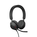 Jabra Evolve2 40 USB-C/A MS Stereo Wired Professional Headset (Black)