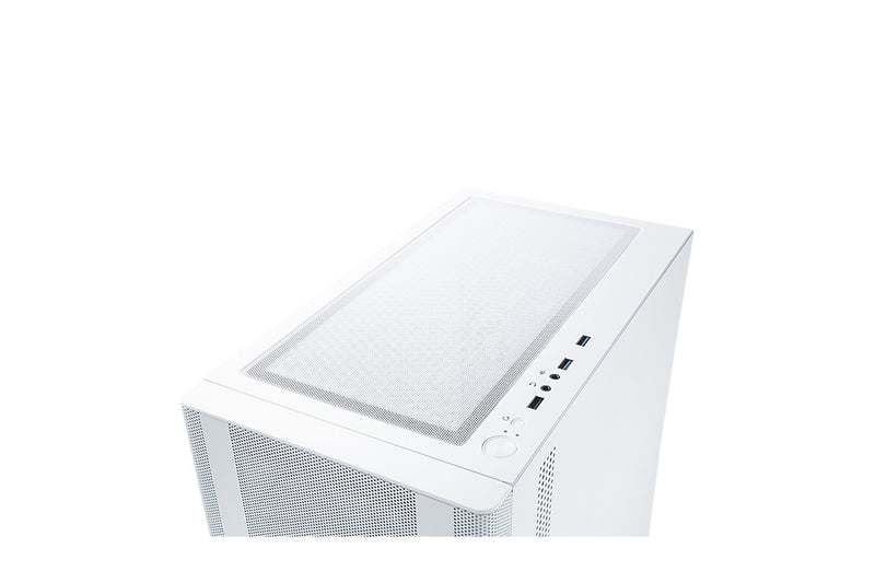 Tecware Flatline High Airflow mATX Case (White)