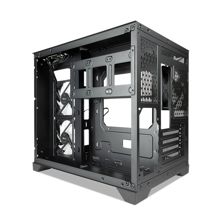 Tecware VX90M MATX Dual Tempered Glass Panoramic PC Case | DataBlitz