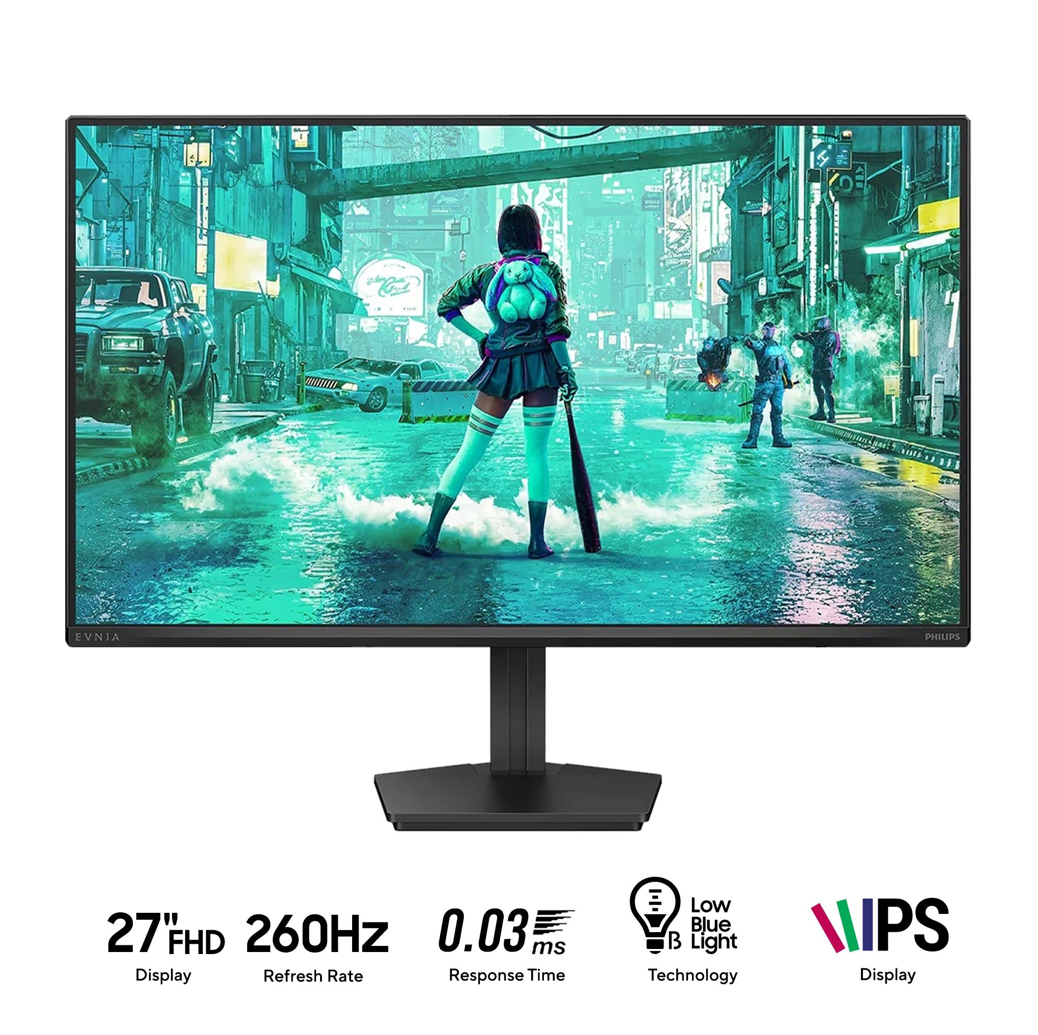 Philips 27M2N3200PF/71 27" FHD (1920x1080) 260Hz 0.3ms GTG Fast IPS Gaming Monitor 