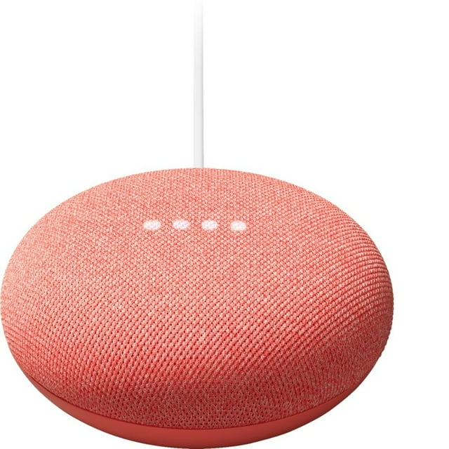 Pink Google Home Small Google Nest Mini (2nd Gen) (Coral)