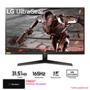 LG 32GN500-B 31.5" Ultra Gear Gaming Monitor - DataBlitz