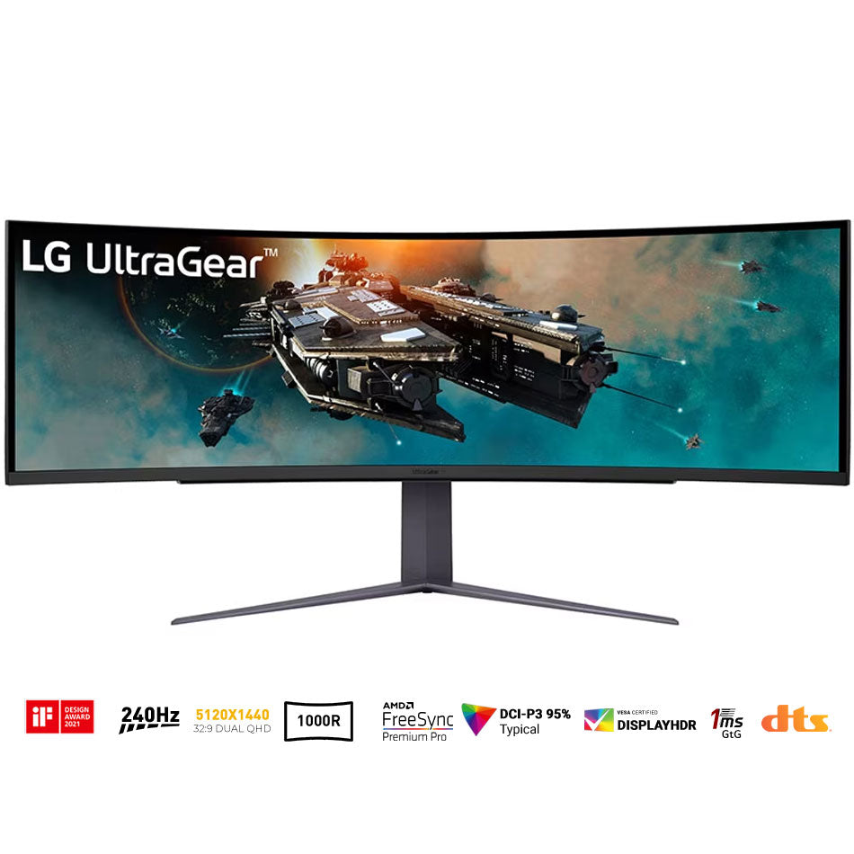 LG 49GR85DC-B 49" Ultragear Dual QHD 1ms 240Hz Curved Gaming Monitor