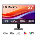 LG 27U411A-B 27" FHD (1920x1080) 120Hz 5ms GTG IPS Monitor With Tilt Adjustment