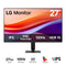 LG 27U411A-B 27" FHD (1920x1080) 120Hz 5ms GTG IPS Monitor With Tilt Adjustment