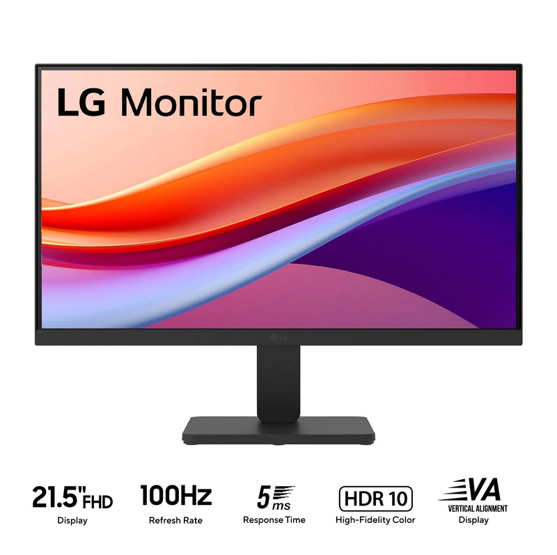 LG 22U401A-B 21.5" FHD (1920x1080) 100Hz 5ms GTG VA Monitor with Tilt Adjustment