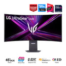 LG UltraGear OLED 45GX950A-B 45" 5K2K (5120x2160) Dual Mode (WUHD 165Hz or WFHD 330Hz) 0.03ms GTG G-sync Compatible DisplayPort 2.1 Gaming Monitor with Height, Tilt, and Swivel Adjustment