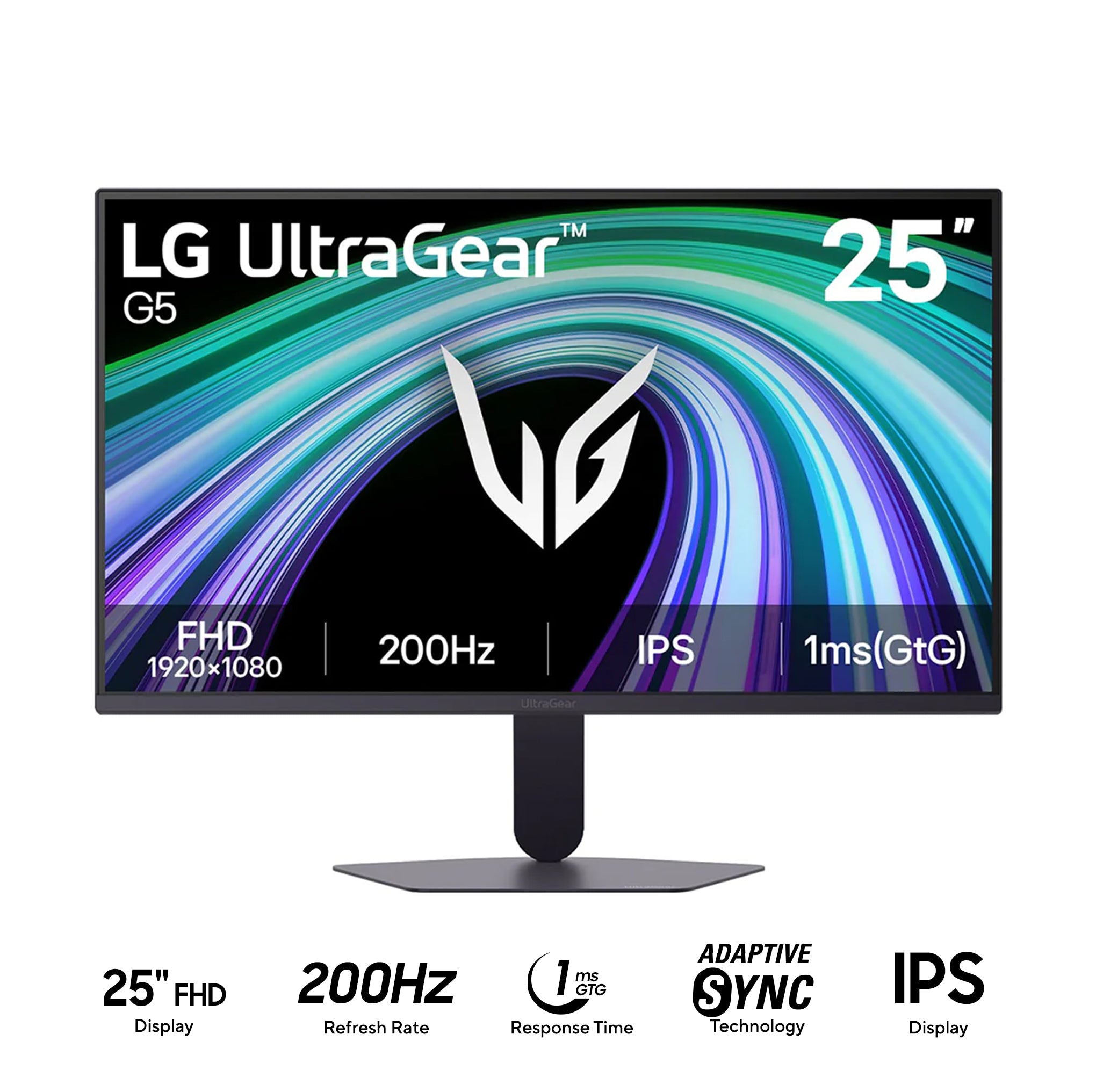 LG UltraGear G5 25G523B-B 25" FHD (1920x1080) 200Hz 1ms GTG IPS Gaming Monitor