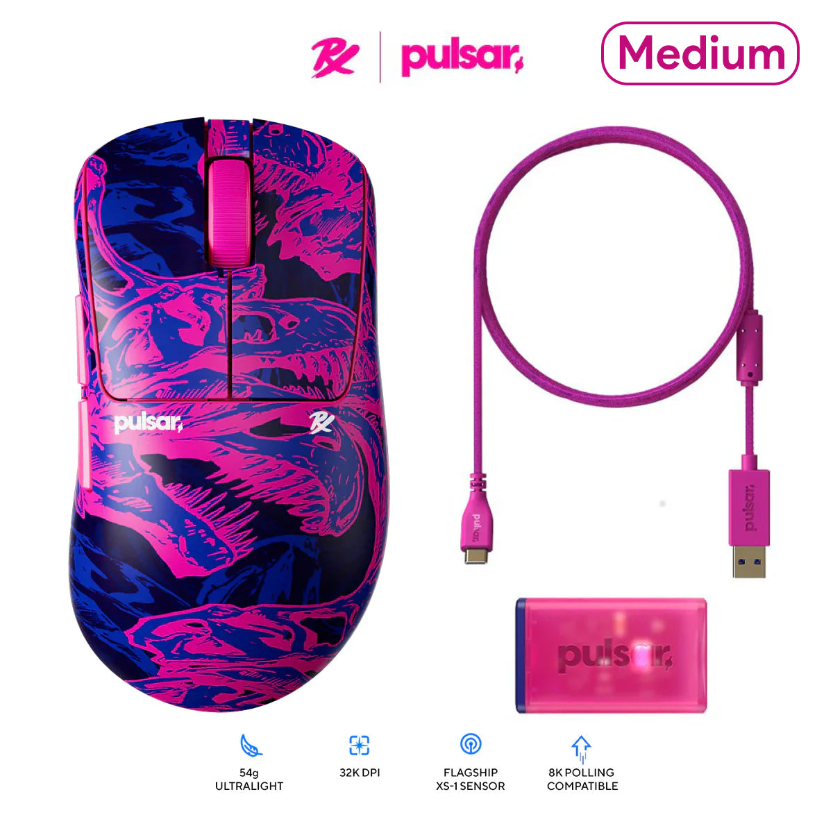 Pulsar Xlite V4 PRX Edition Medium Ultra Light Weight eSports Gaming Mouse (PXL42PRX)
