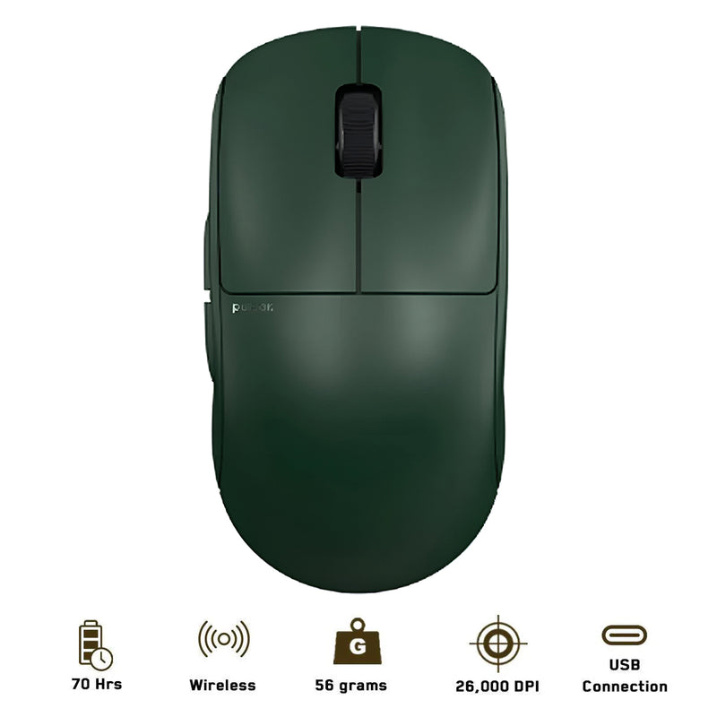 Pulsar X2 Medium Symmetrical Wireless Gaming Mouse (Founders Edition) (Green) (PX204)