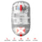 Pulsar X2H Medium Symmetrical Ultralight Wireless Gaming Mouse Super Clear Limited Ed. Size 2