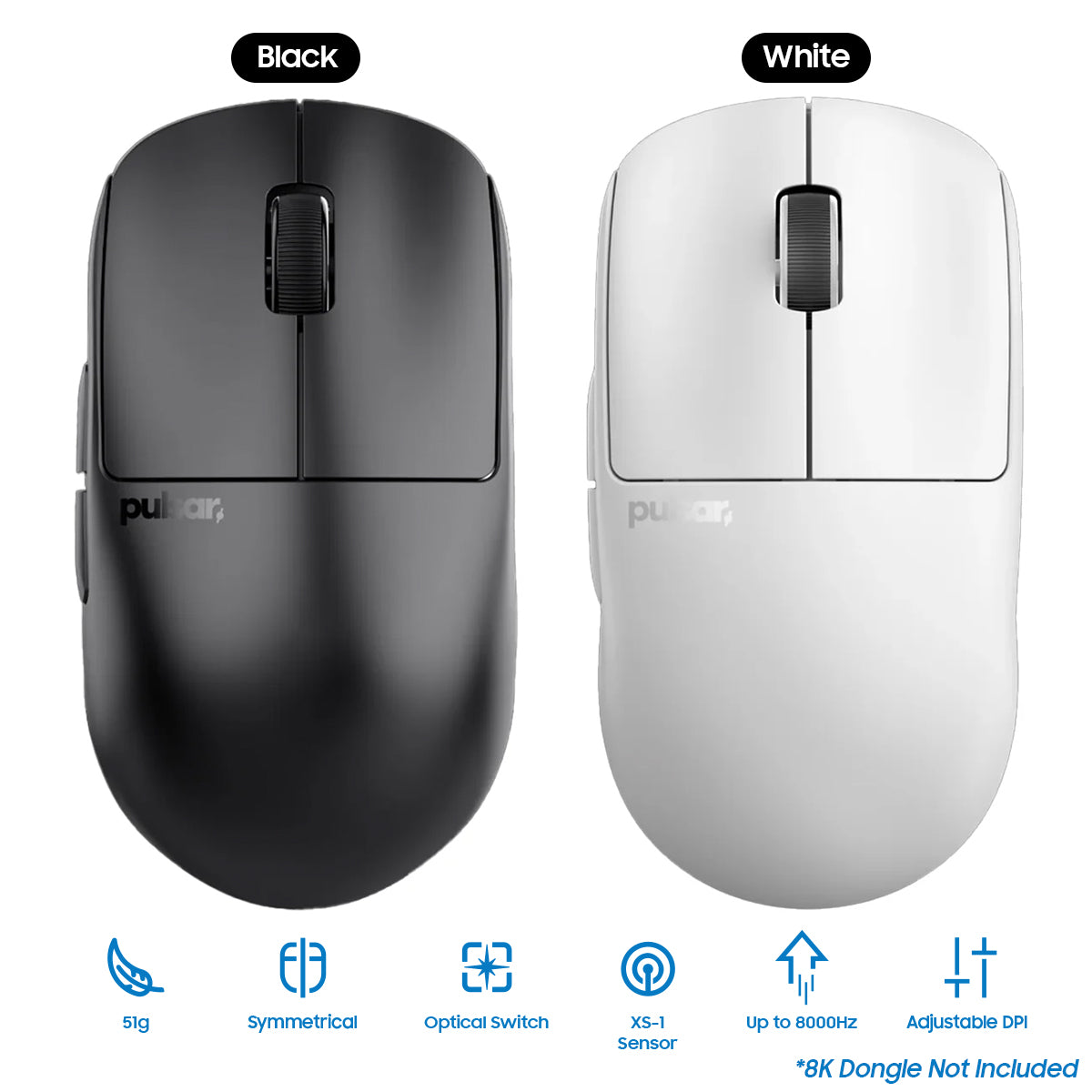 Pulsar X2H V3 Ultralight Weight eSports Gaming Mouse Size 1 - DataBlitz