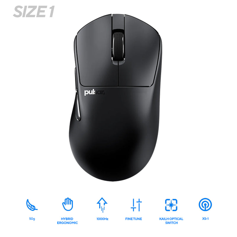 Pulsar X3 Ultralight Weight eSports Mouse Size 1 (Black, White) (PX3R11, PX3R12)
