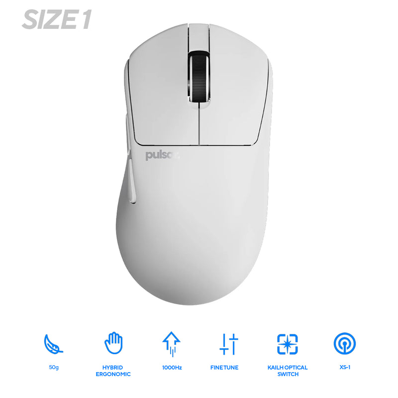 Pulsar X3 Ultralight Weight eSports Mouse Size 1 (White) (PX3R12)