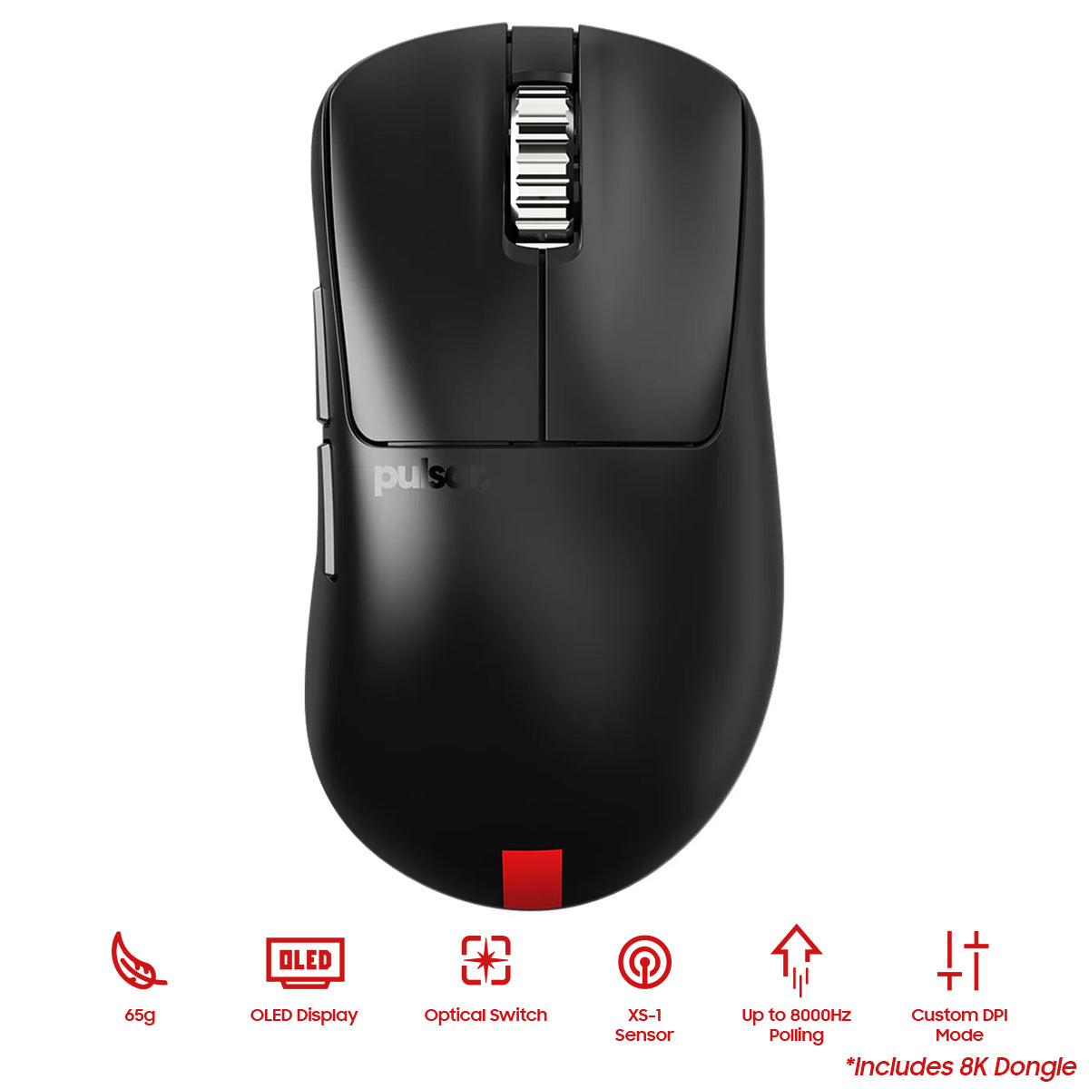 Pulsar Xlite V4 Es Esports Tournament Edition Wireless Gaming Mouse Size 2 (Black) (PXL4ES21)