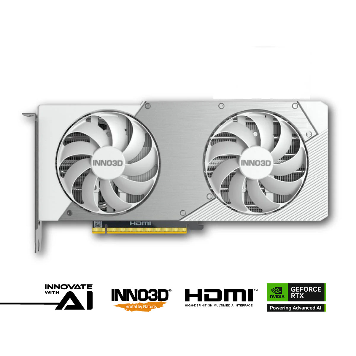 INNO3D GeForce RTX 5070 Twin X2 OC 12GB GDDR7 Graphics Card (White) (N50702-12D7X-195064W)