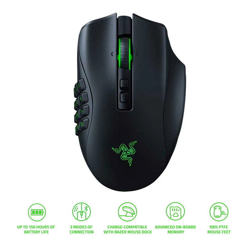 Razer Naga Pro Modular Wireless Gaming Mouse