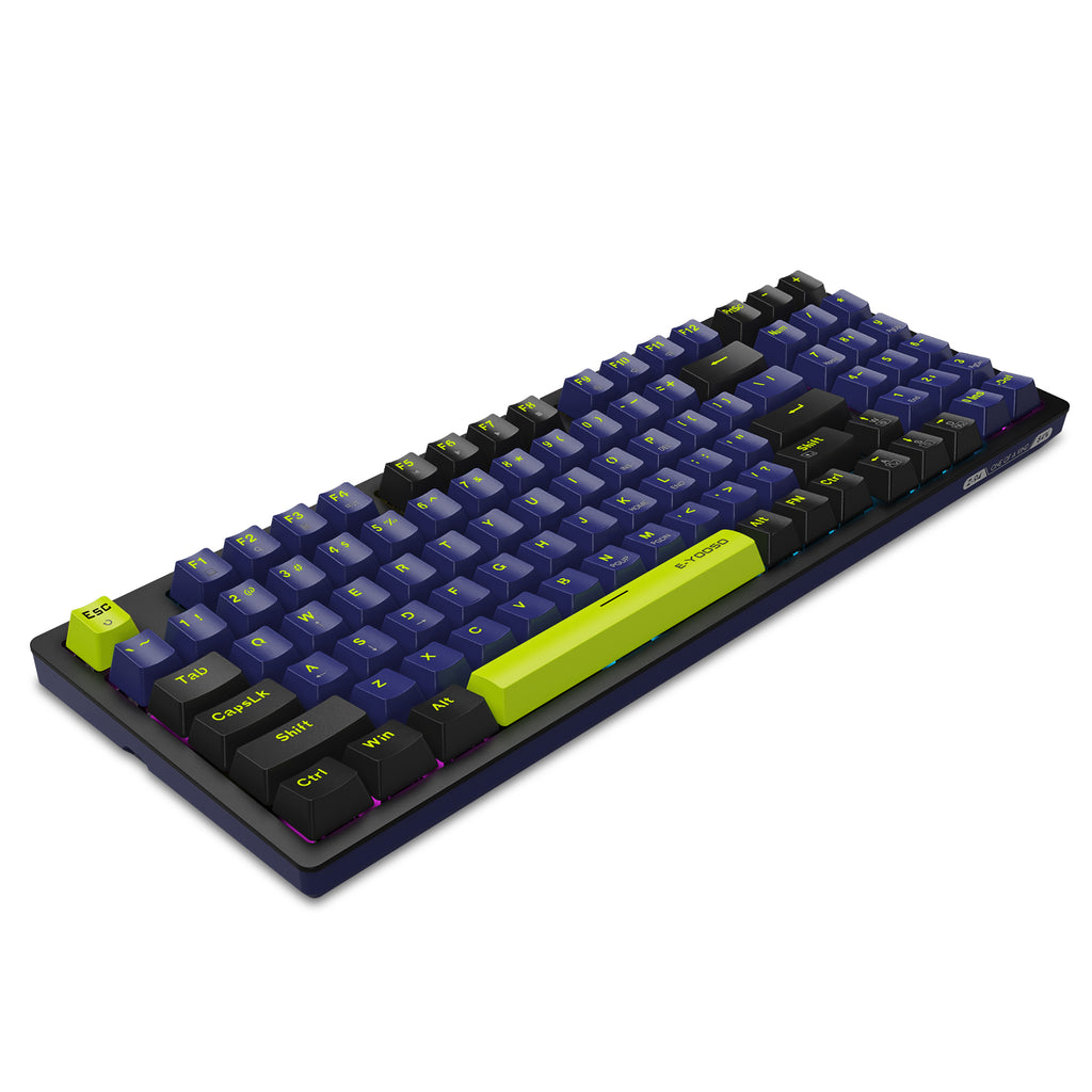Z94 E-Yooso Z-94 Rainbow Light 94-Keys Hot-Swappable Wired Mechanical ...