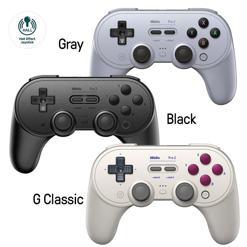 8bitdo Pro 2 Bluetooth Gamepad Hall Edition (Switch/Windows/Apple/MacOS ...