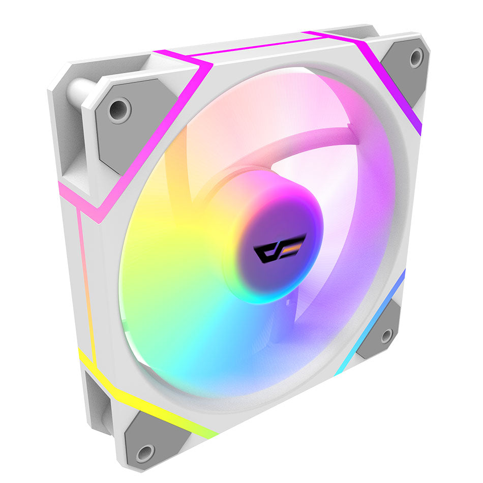 DarkFlash DM12 F 3-in-1 ARGB Cooling Fan Kit (White)