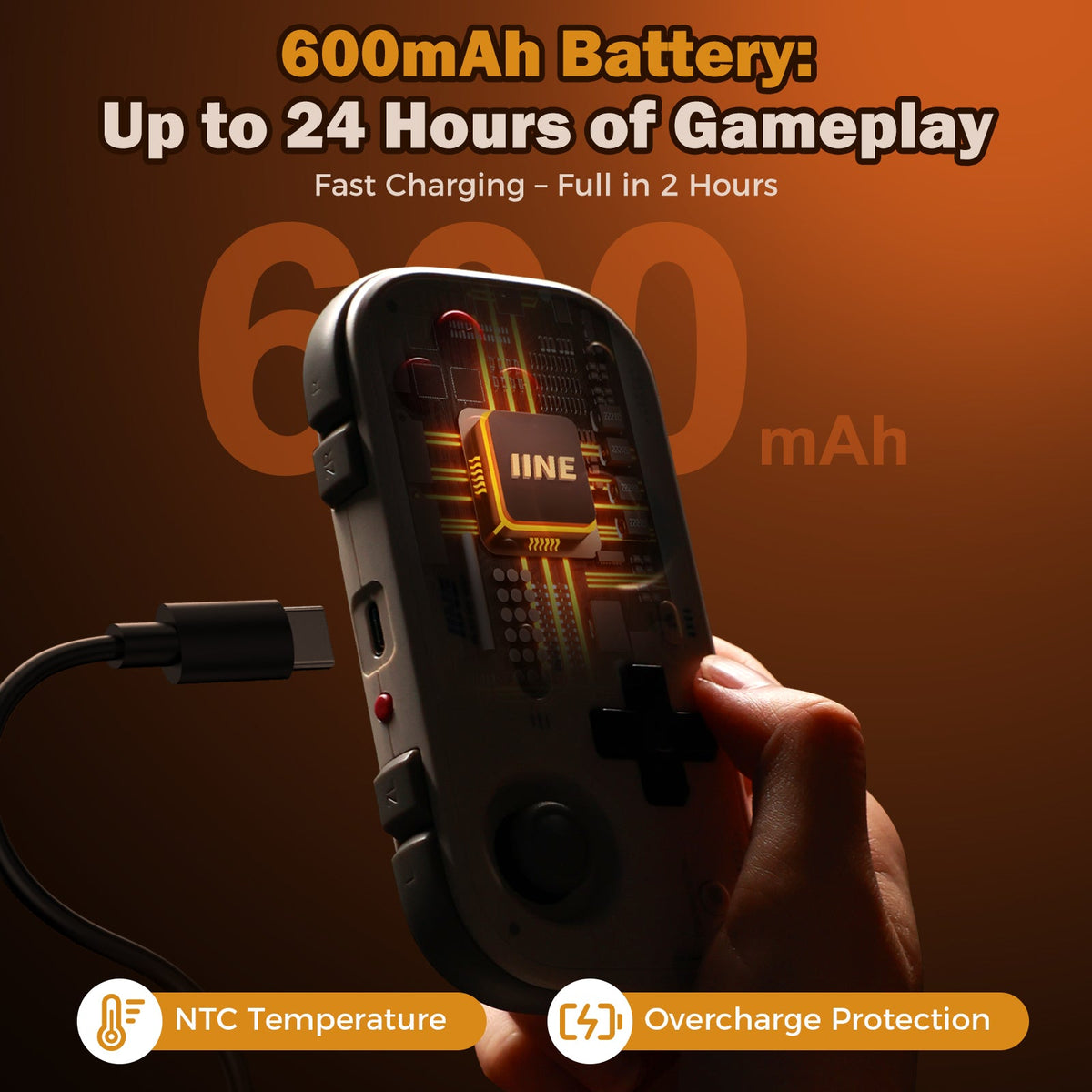 IINE Palm-Sized Retro Chronos Controller for Nintendo Switch
